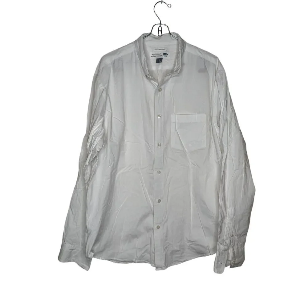 Old Navy Men's Shirt The Classic Regular Fit Coupe Standard Button-Up Sz. Large - Picture 1 of 10